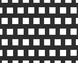 沖孔網規格型號 4□ x 7P 32.7% open .157”square .276”centers,